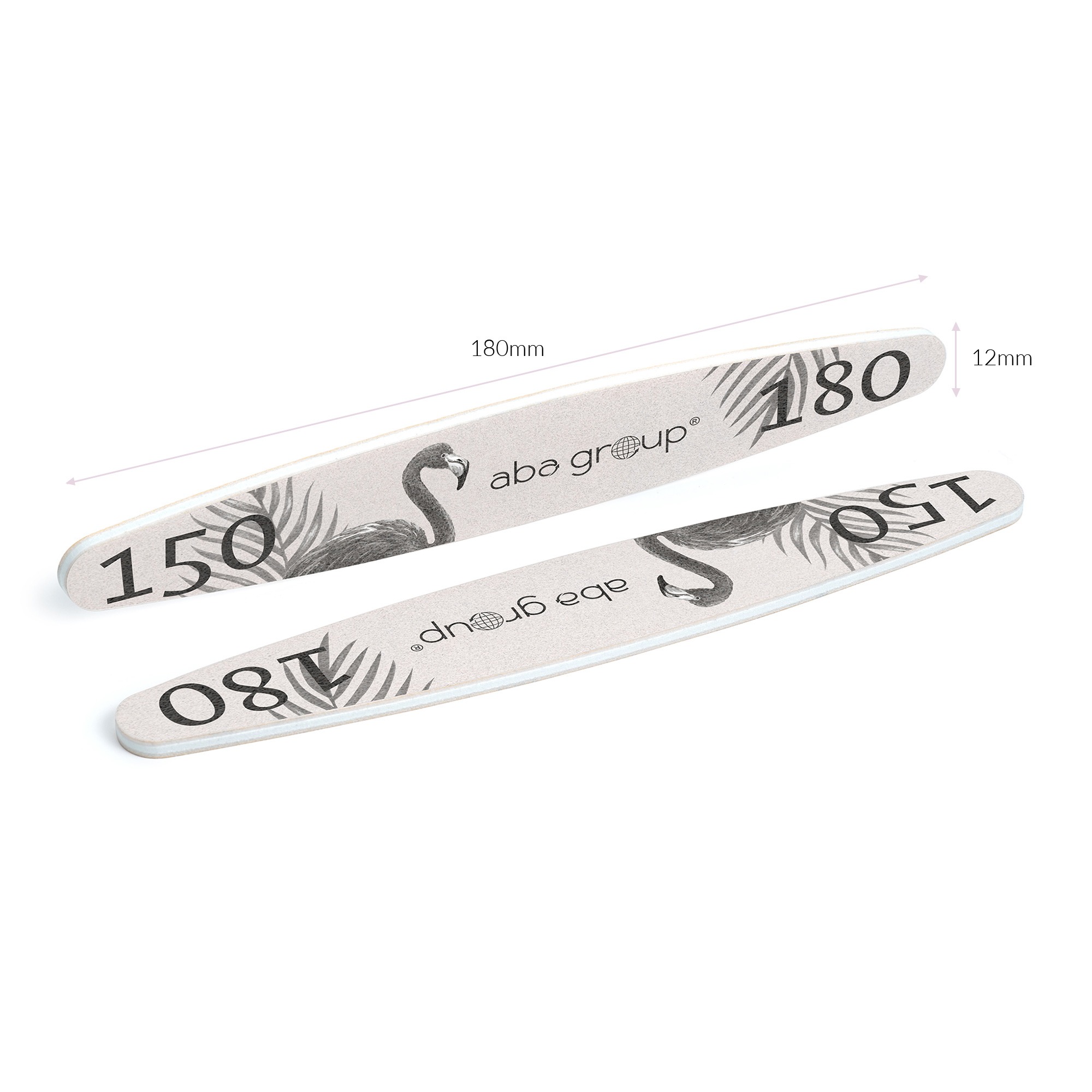 Aba Group Pilnik do paznokci ELIPSA 150/180 STANDARD - FLAMING, 100 sztuk - obrazek 2